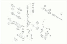 Zavěżení kola BOGE VW-LUPO-FB001