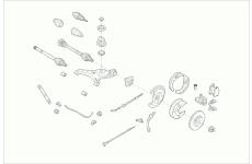 Zavěżení kola BOGE VW-TRANS-RB022