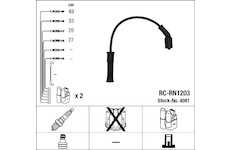 Sada kabelů zapalování 4081 NGK RC-RN1203