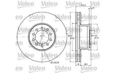 Brzdový kotouč VALEO 187043