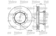Brzdový kotouč VALEO 187084