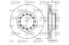 Brzdový kotouč VALEO 187089