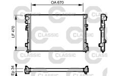 Chladič, chlazení motoru VALEO 231168