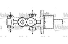 Hlavní brzdový válec VALEO 402232