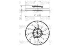 Ventilátor chladenia motora VALEO 696001