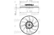 Ventilátor chladenia motora VALEO 696002