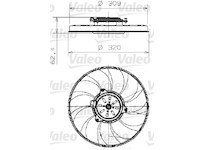 Ventilátor chladenia motora VALEO 696003