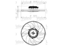 Ventilátor chladenia motora VALEO 696027