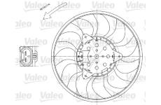 Ventilátor chladenia motora VALEO 696029