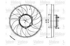 Větrák, chlazení motoru VALEO 696083