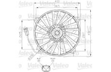 Větrák, chlazení motoru VALEO 696139