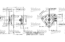 Elektromotor, větrák chladiče VALEO 698015