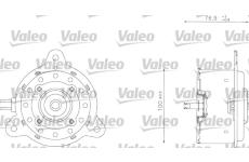 Elektromotor, větrák chladiče VALEO 698342