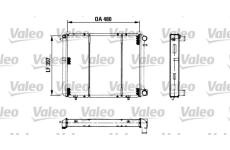 Chladič, chlazení motoru VALEO 730180