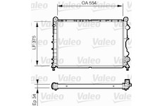 Chladič, chlazení motoru VALEO 730838