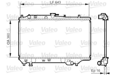 Chladič, chlazení motoru VALEO 731072