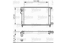 Chladič, chlazení motoru VALEO 731177