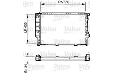 Chladič, chlazení motoru VALEO 731523