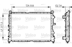 Chladič motora VALEO 731592