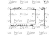 Chladič, chlazení motoru VALEO 731717