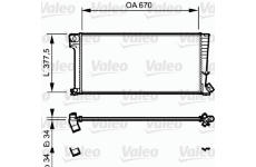 Chladič, chlazení motoru VALEO 731743