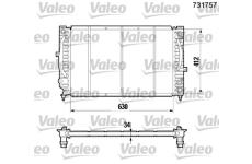 Chladič, chlazení motoru VALEO 731757