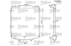 Chladič, chlazení motoru VALEO 731866