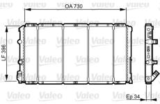 Chladič, chlazení motoru VALEO 732050