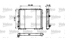 Chladič, chlazení motoru VALEO 732072