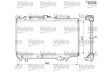 Chladič, chlazení motoru VALEO 732326