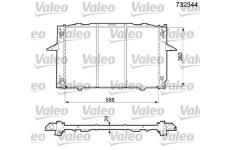 Chladič, chlazení motoru VALEO 732344