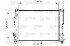 Chladič, chlazení motoru VALEO 732544