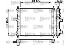 Chladič motora VALEO 732557