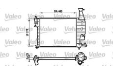 Chladič, chlazení motoru VALEO 732564