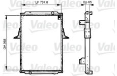 Chladič, chlazení motoru VALEO 733532