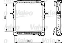 Chladič, chlazení motoru VALEO 733548