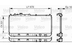 Chladič, chlazení motoru VALEO 734123