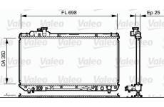 Chladič, chlazení motoru VALEO 734172