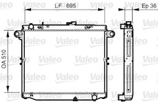 Chladič, chlazení motoru VALEO 734191