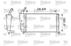 Chladič, chlazení motoru VALEO 734238