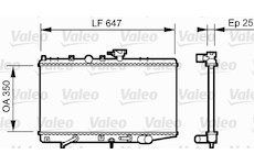 Chladič, chlazení motoru VALEO 734263