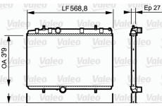 Chladič, chlazení motoru VALEO 734338