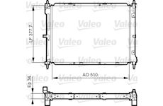 Chladič, chlazení motoru VALEO 734436