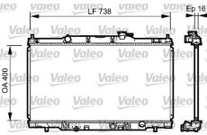 Chladič, chlazení motoru VALEO 734477