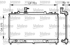 Chladič, chlazení motoru VALEO 734484