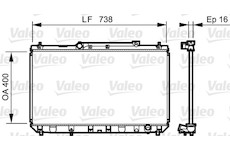 Chladič, chlazení motoru VALEO 734488