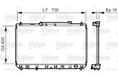 Chladič, chlazení motoru VALEO 734489