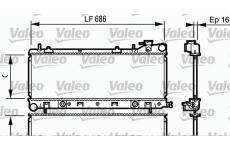 Chladič, chlazení motoru VALEO 734577