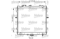 Chladič, chlazení motoru VALEO 734788