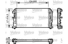 Chladič, chlazení motoru VALEO 734928